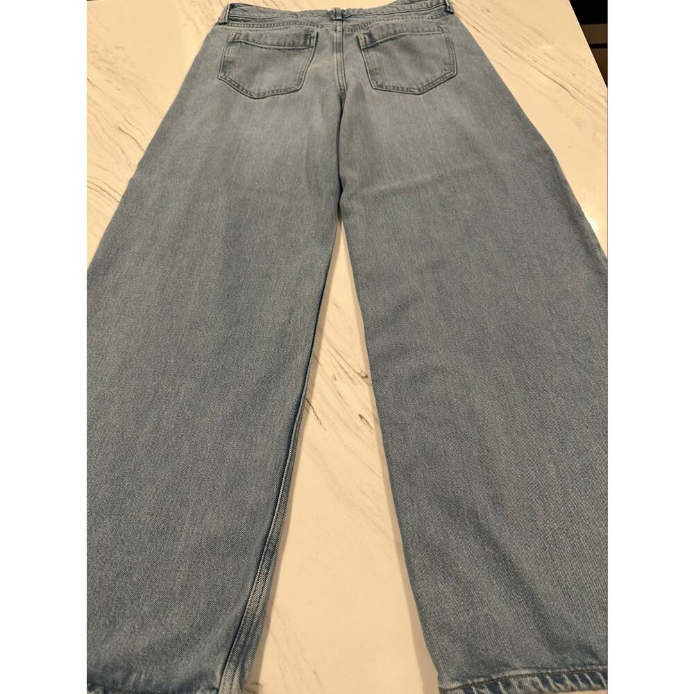 Lucky Brand Palazzo Wide Leg Jeans Women's Size 6/28 High Rise Light Wash - Picture 5 of 14